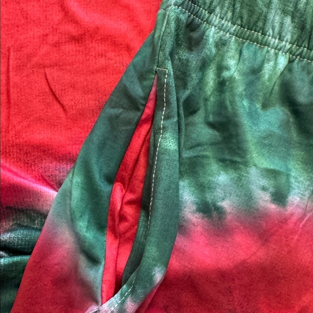 Brief Insanity Tie-Dye Joggers In Red And Green — image 7 of 8